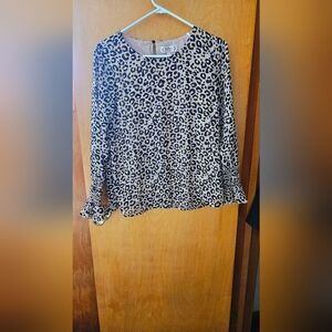 Cheetah Print Blouse
